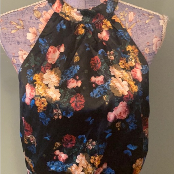 NWT Voodoo Vixen Liana Retro Floral Halter Dress L - Picture 4 of 6